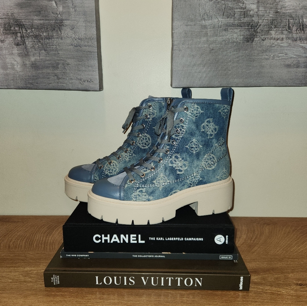 Guess Denim Shutter2 Boots *BRAND NEW*